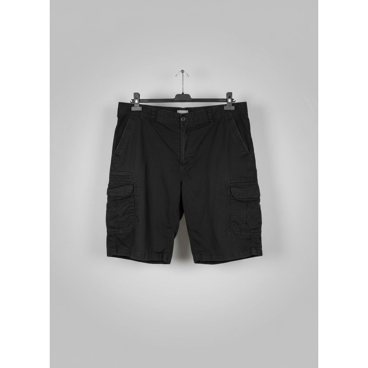 Black cargo shorts