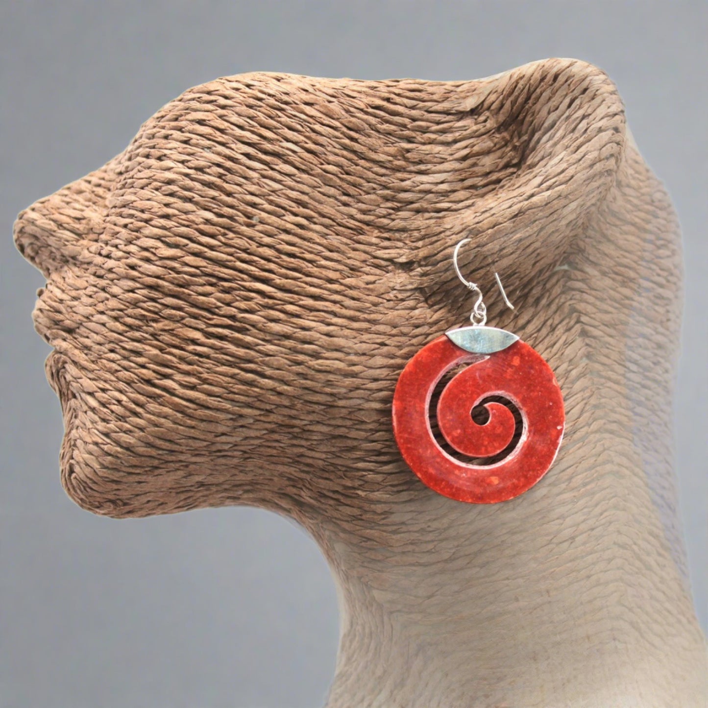 925 Silver Coral Earrings