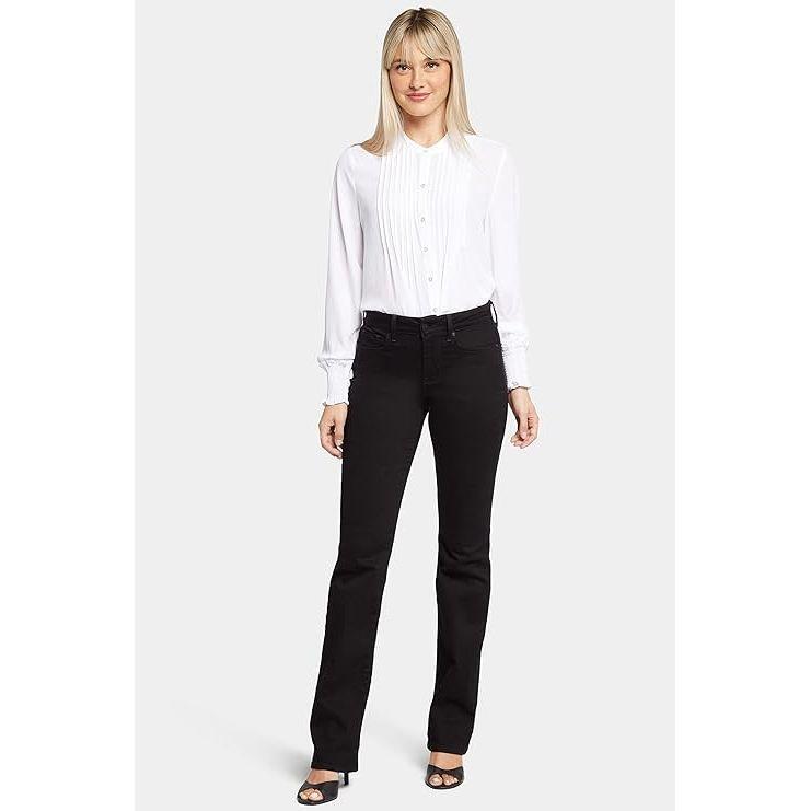 NYDJ Women's Barbara Bootcut Jeans Stretch Denim Black