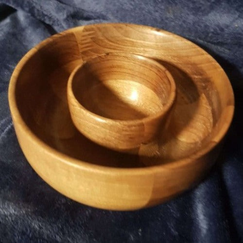 walnut offcuts dipping bowl