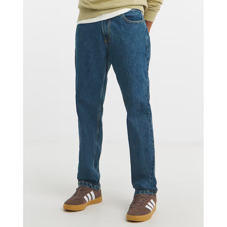 Jacamo Mens Rigid Jeans Mid Wash 50S
