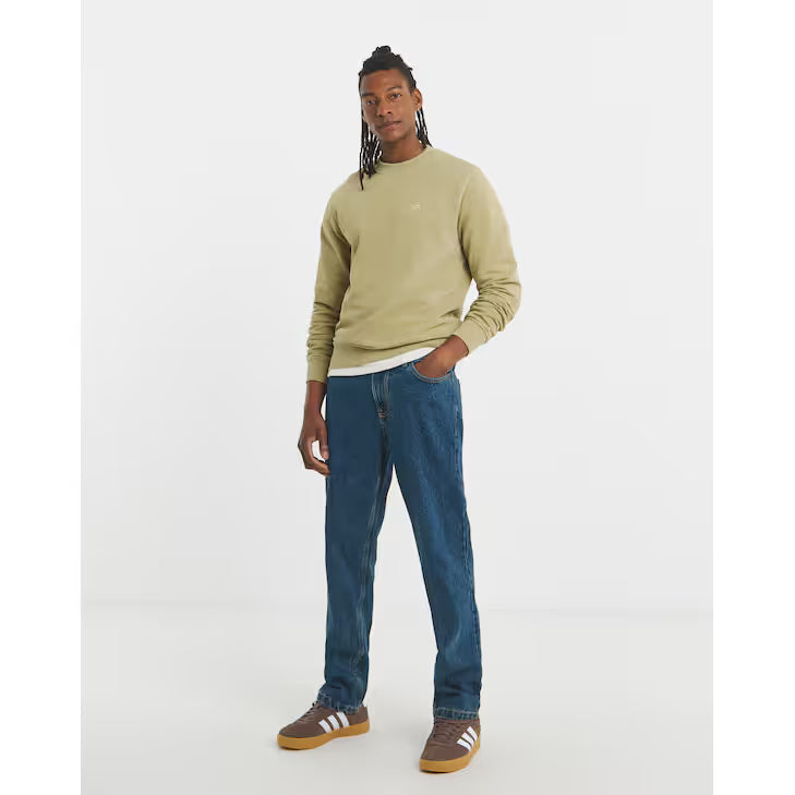 Jacamo Mens Rigid Jeans Mid Wash 50S
