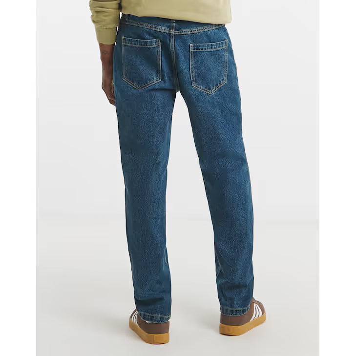 Jacamo Mens Rigid Jeans Mid Wash 50S