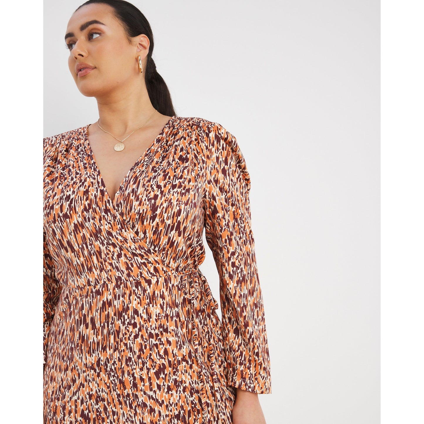 Little Mistress Maxi Dress Animal Print UK24