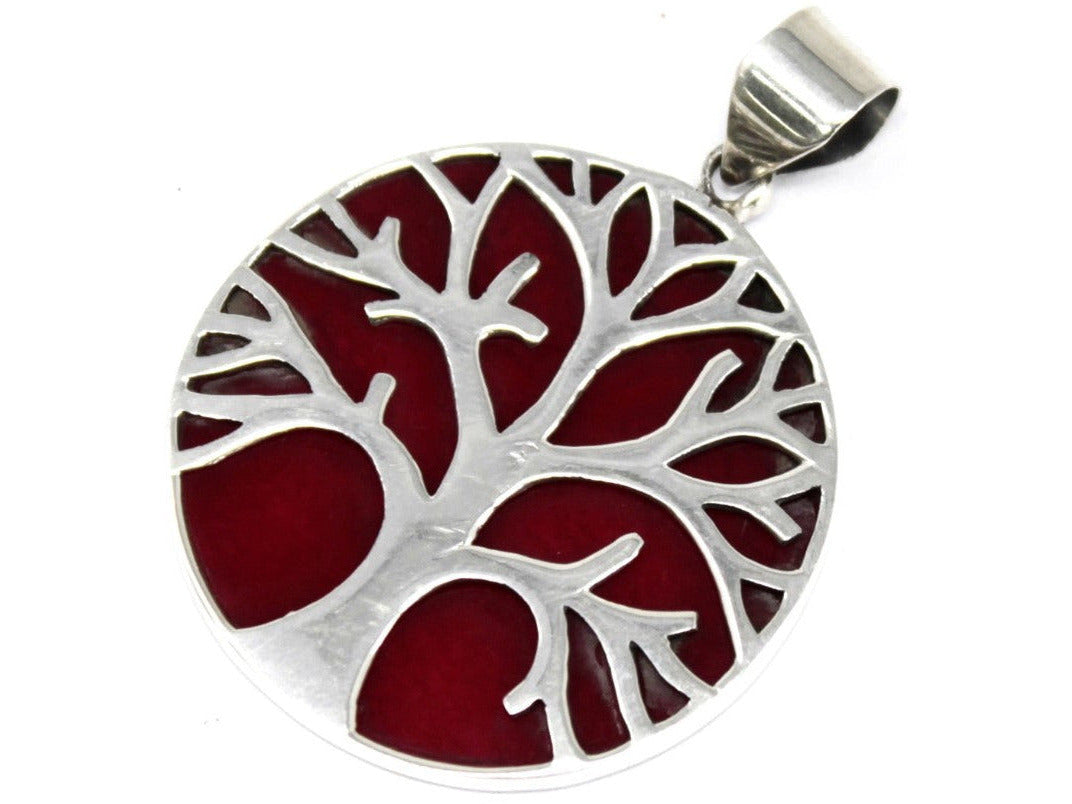 Tree of Life Silver Pendant 30mm