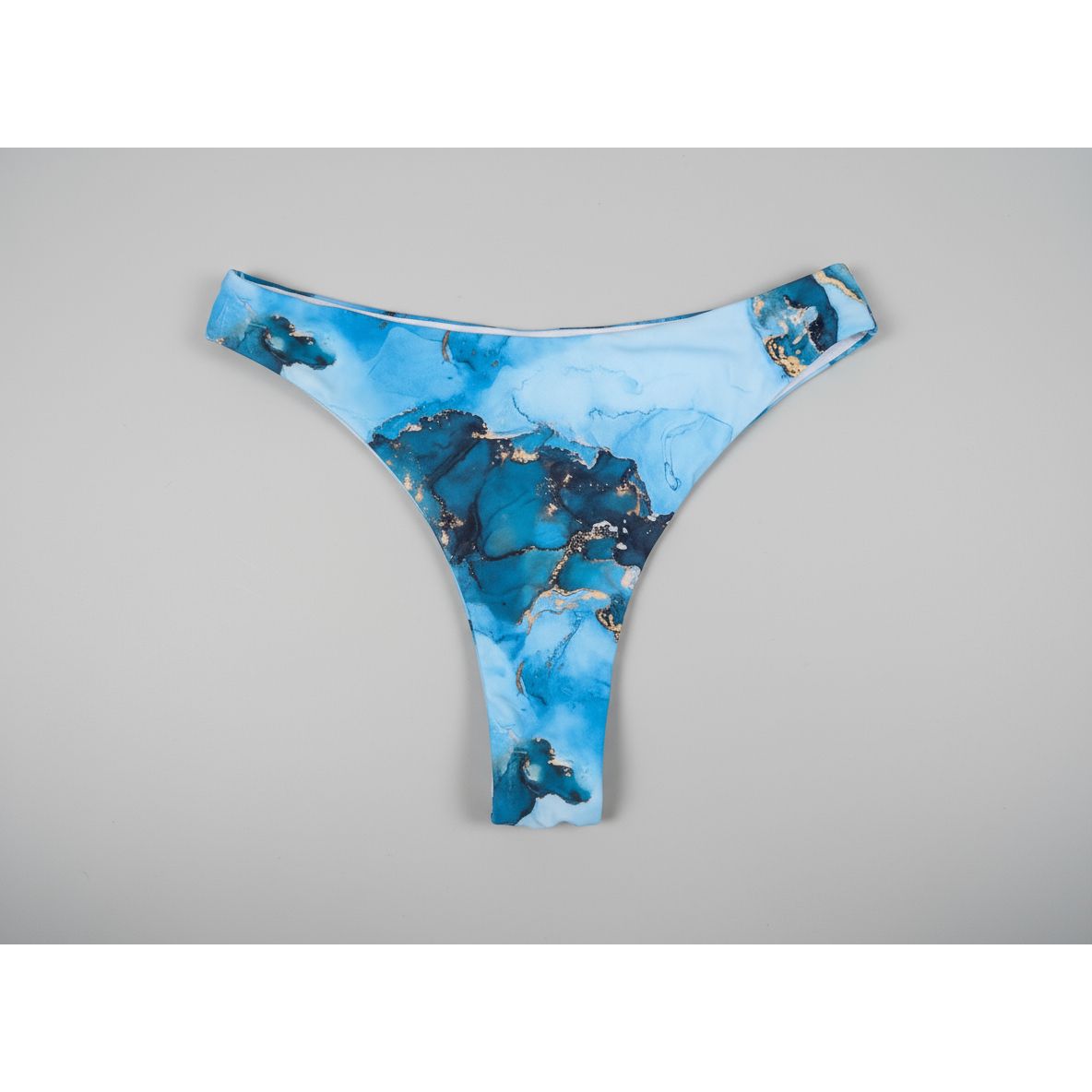 Blue Patterned Bikini Large