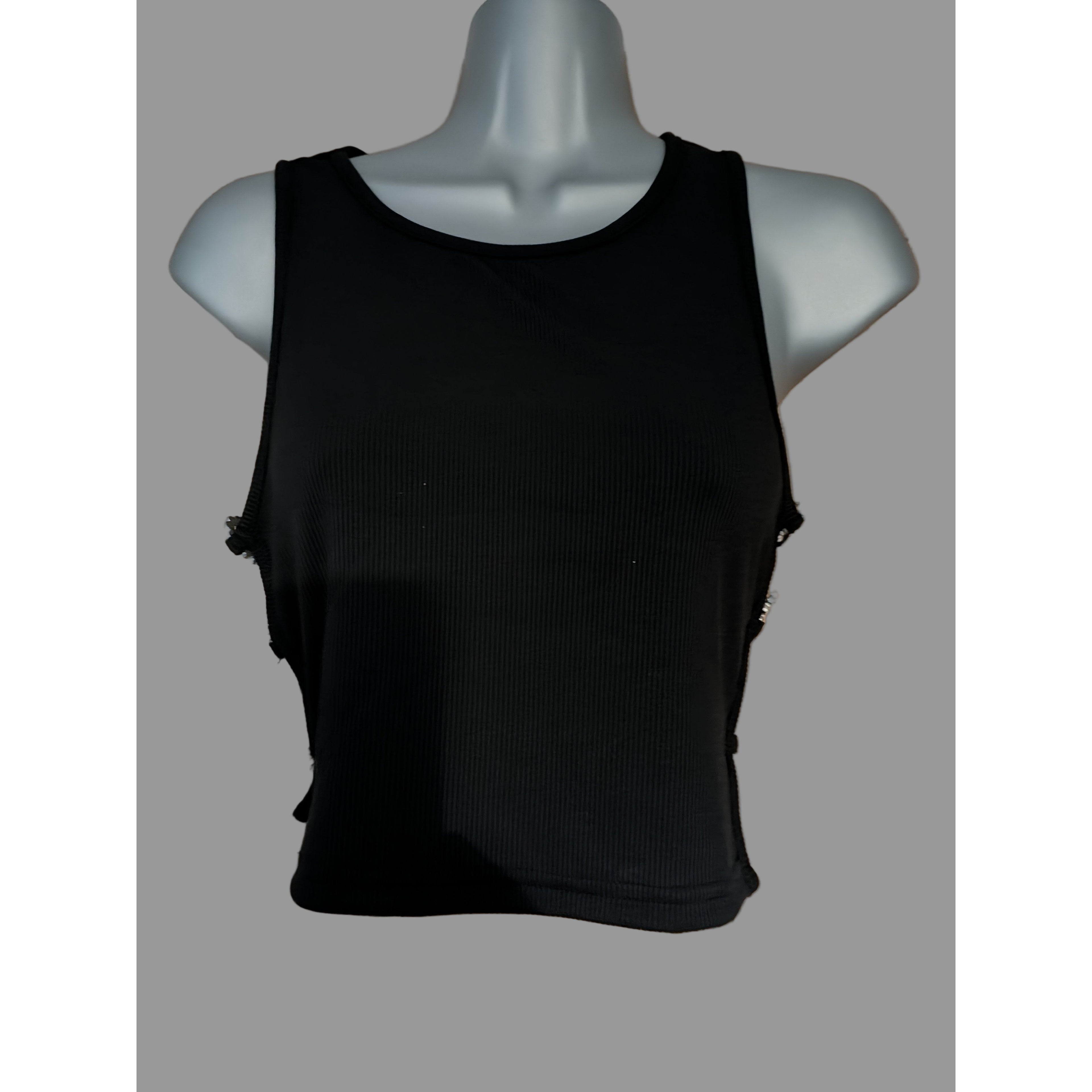 Black tank top on a mannequin