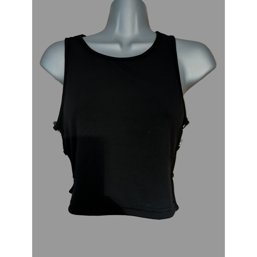 Black tank top on a mannequin 