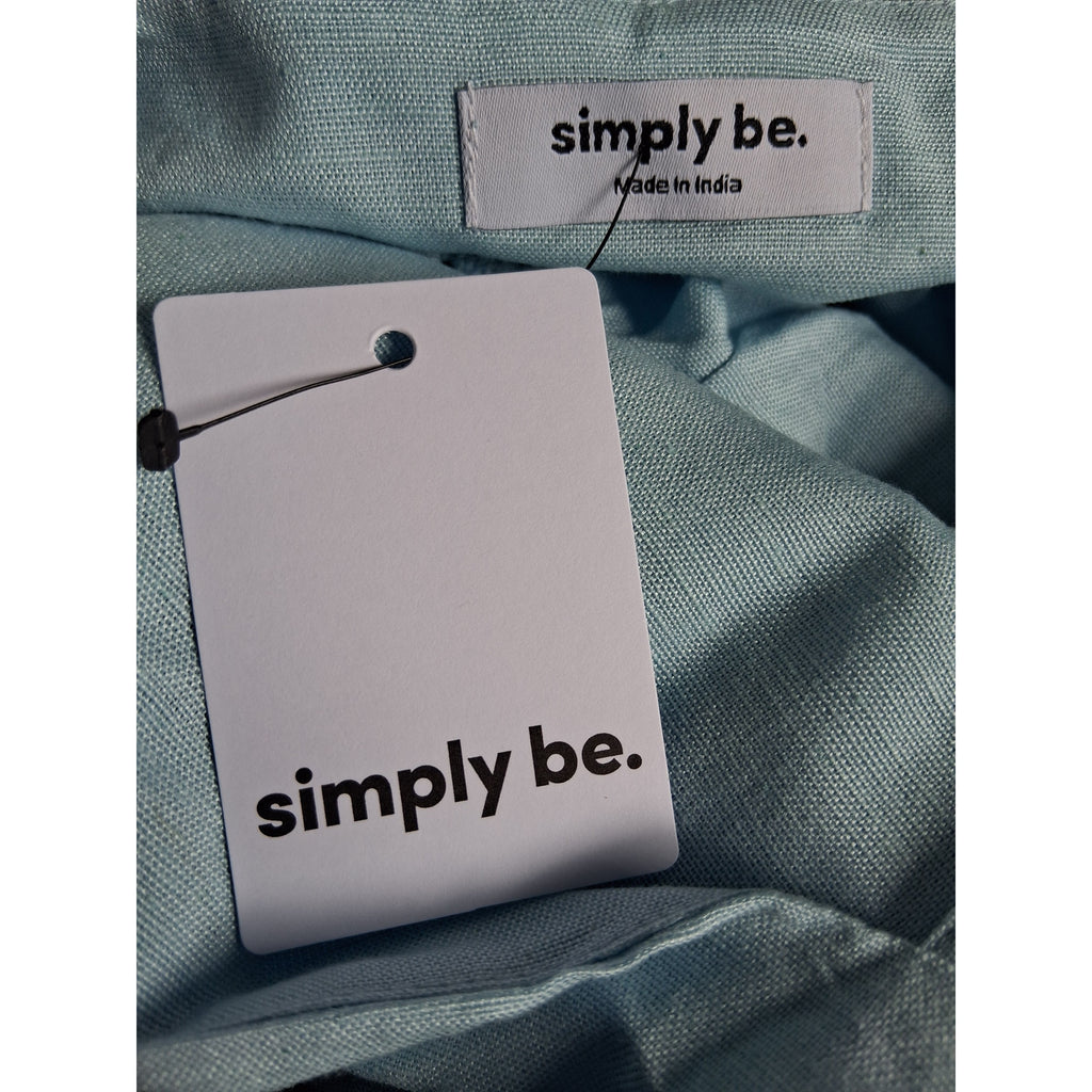 Ladies Simply Be Baby Blue Strap Cami Top
