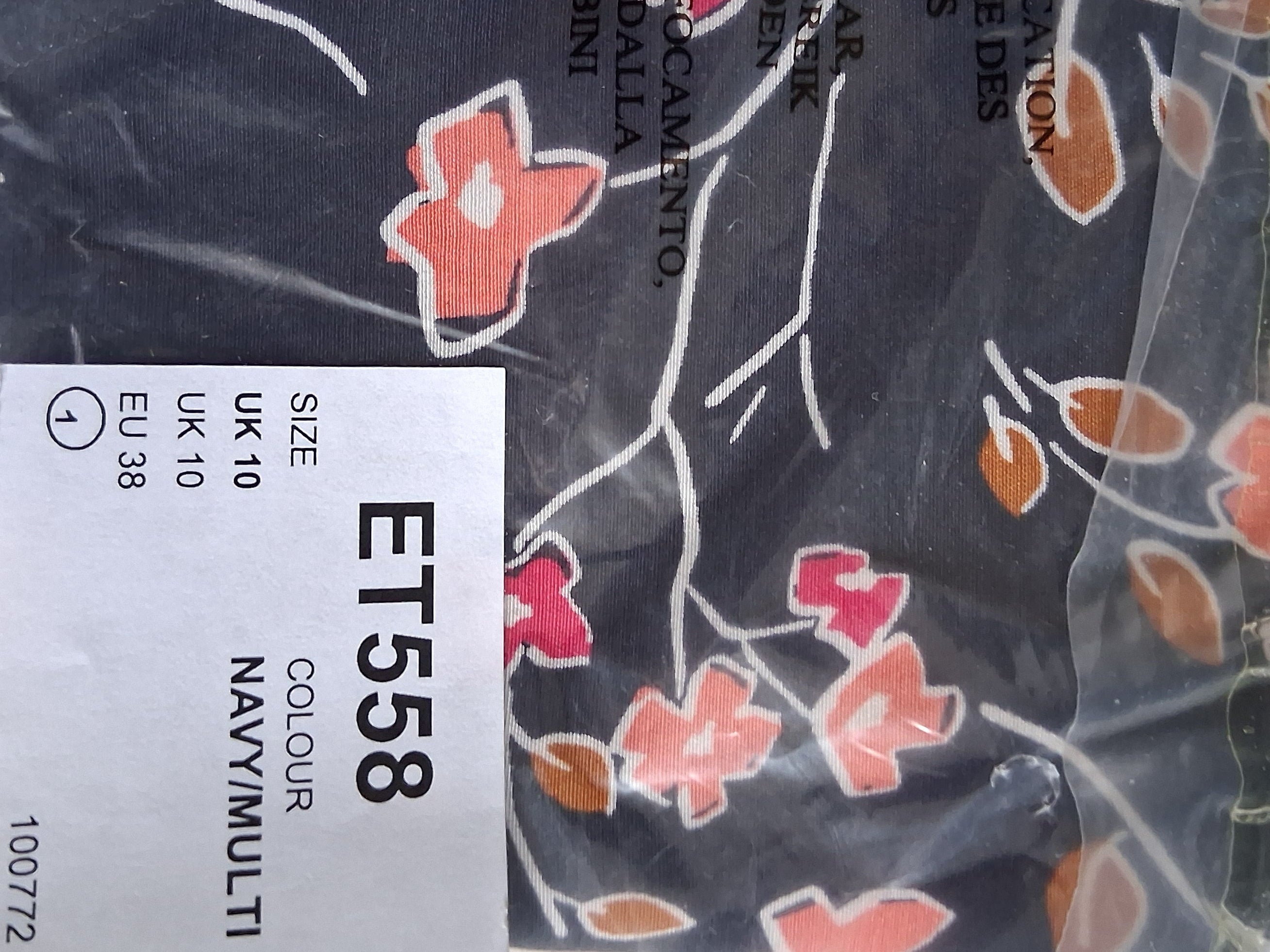 French Connection Floral Drape Top UK10