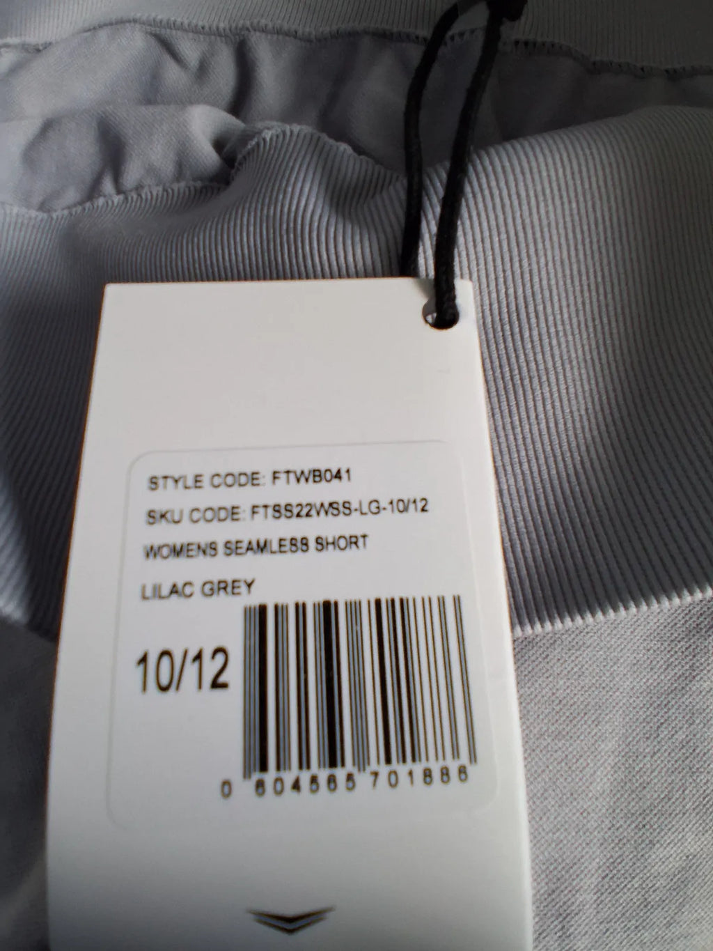 Freetrain Womens Seamless Shorts UK10/12 Lilac Grey