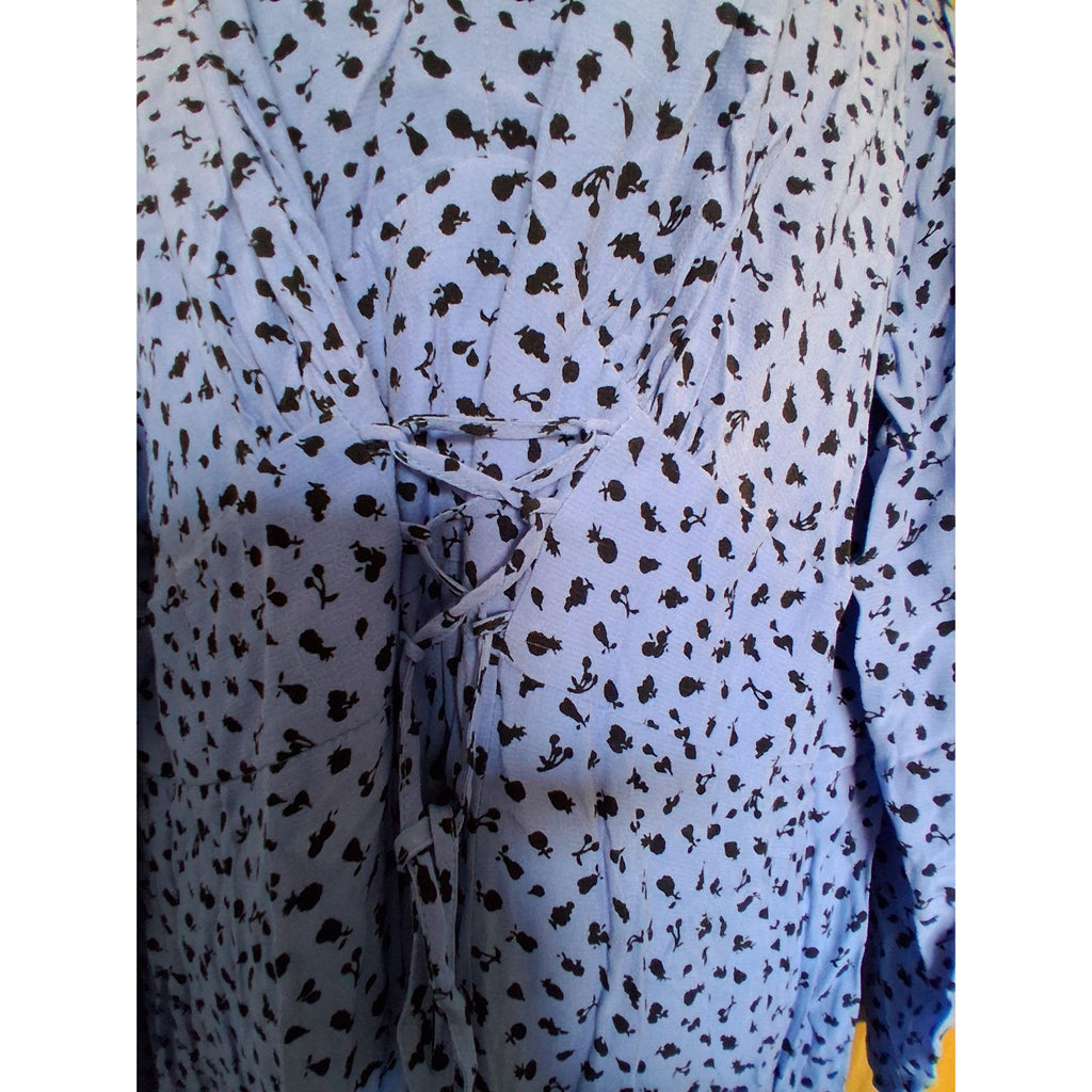 Nobodys Child Hattie Fruit Blue Curve Riley Midi Dress UK22