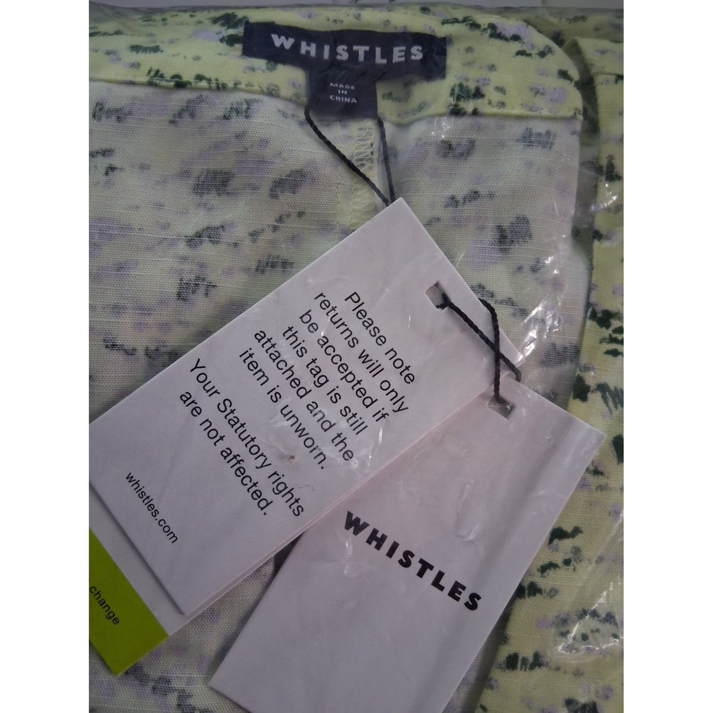 Whistles Painterly Marks Button Midi Dress UK16