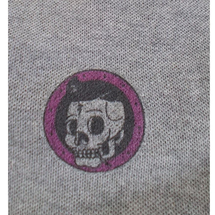 Retronine Ladies Grey Polo Shirt Medium