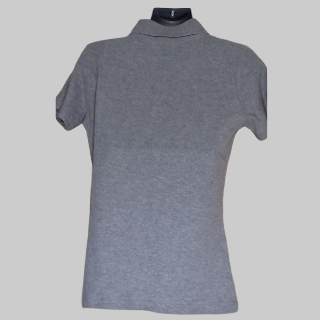 Retronine Ladies Grey Polo Shirt Medium