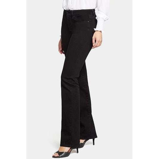 NYDJ Women's Barbara Bootcut Jeans Stretch Denim Black