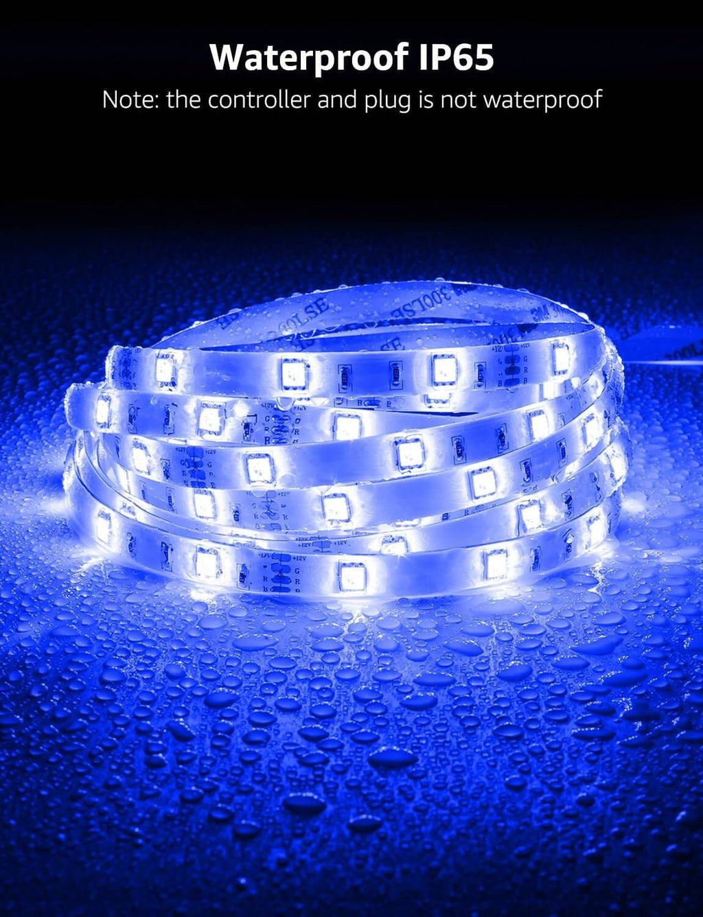 Lepro Outdoor LED Strip Light Waterproof IP65, 5M
