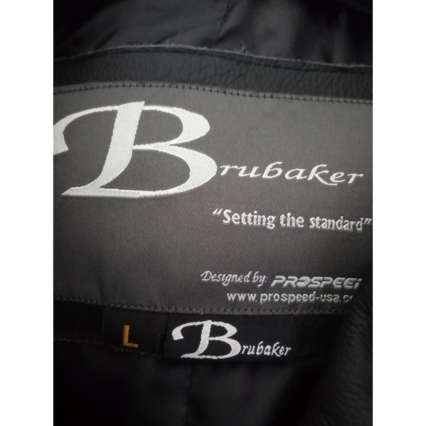 Pro Speed Brubaker Leather Biker Jacket