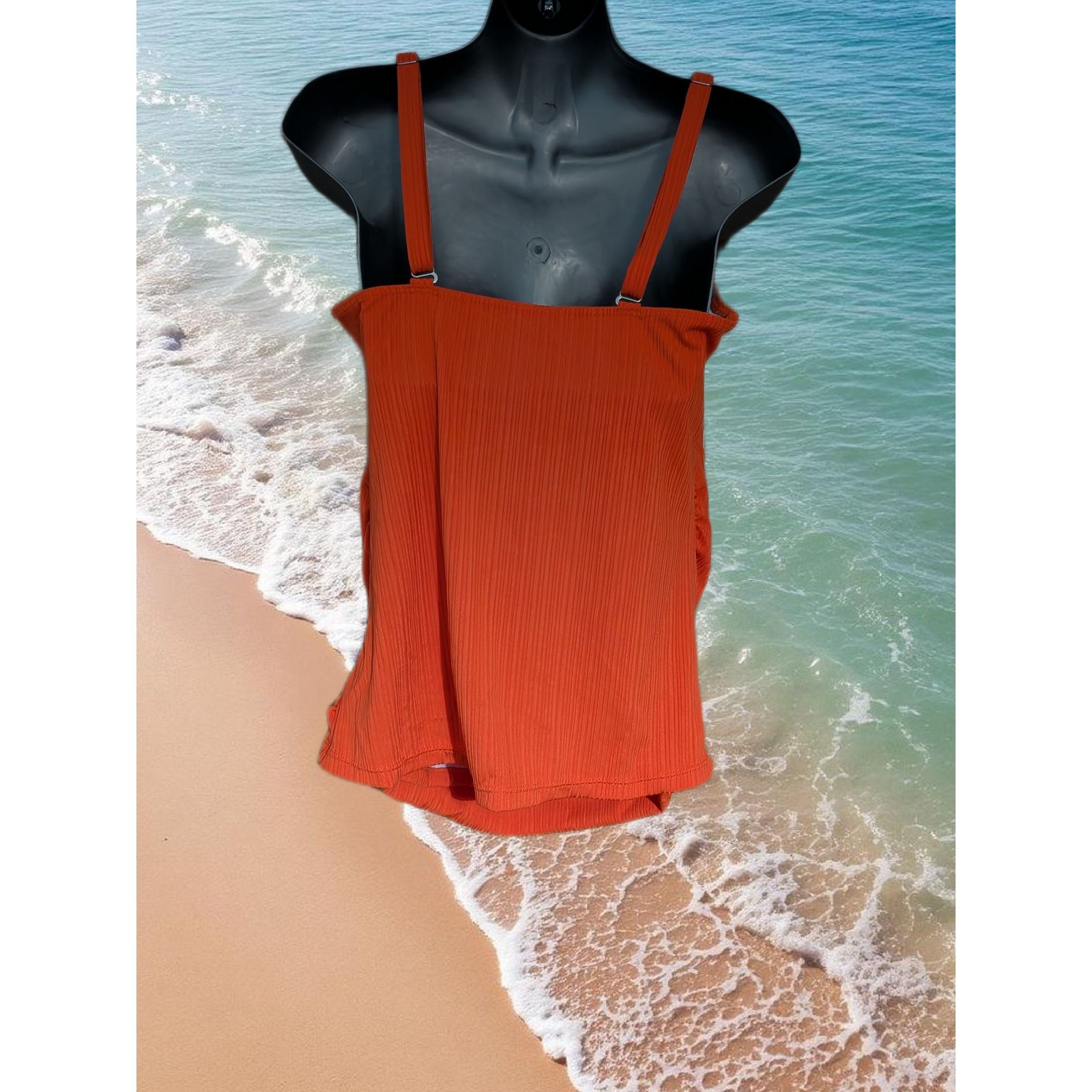 Orange Tankini 1XL