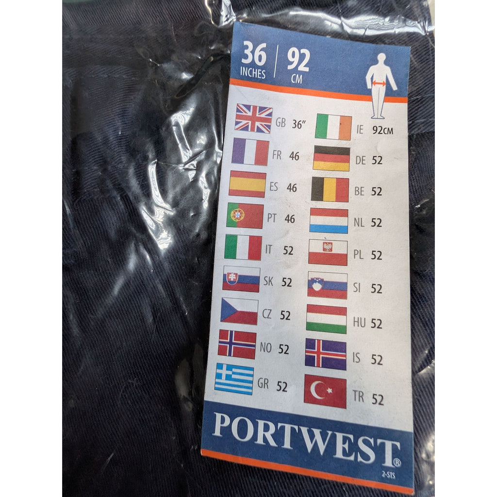 Portwest S891 Bradford Utility Trousers 36 Waist/Regular Leg Length 31 Ins