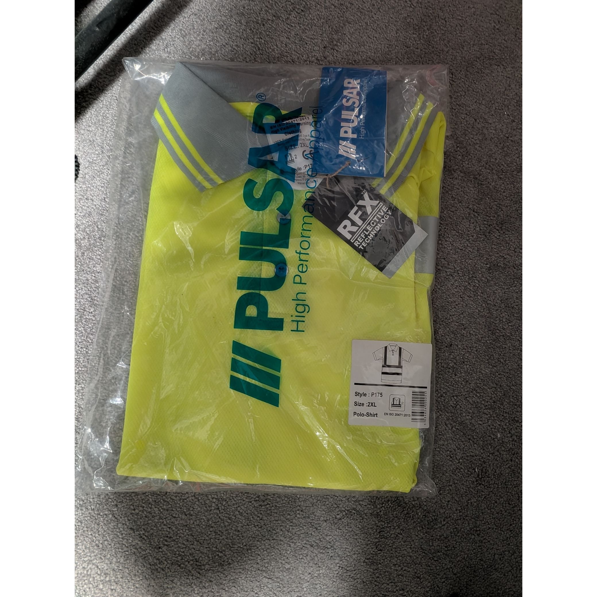 PULSAR® PROTECT HV Yellow Polo Shirt 2XL