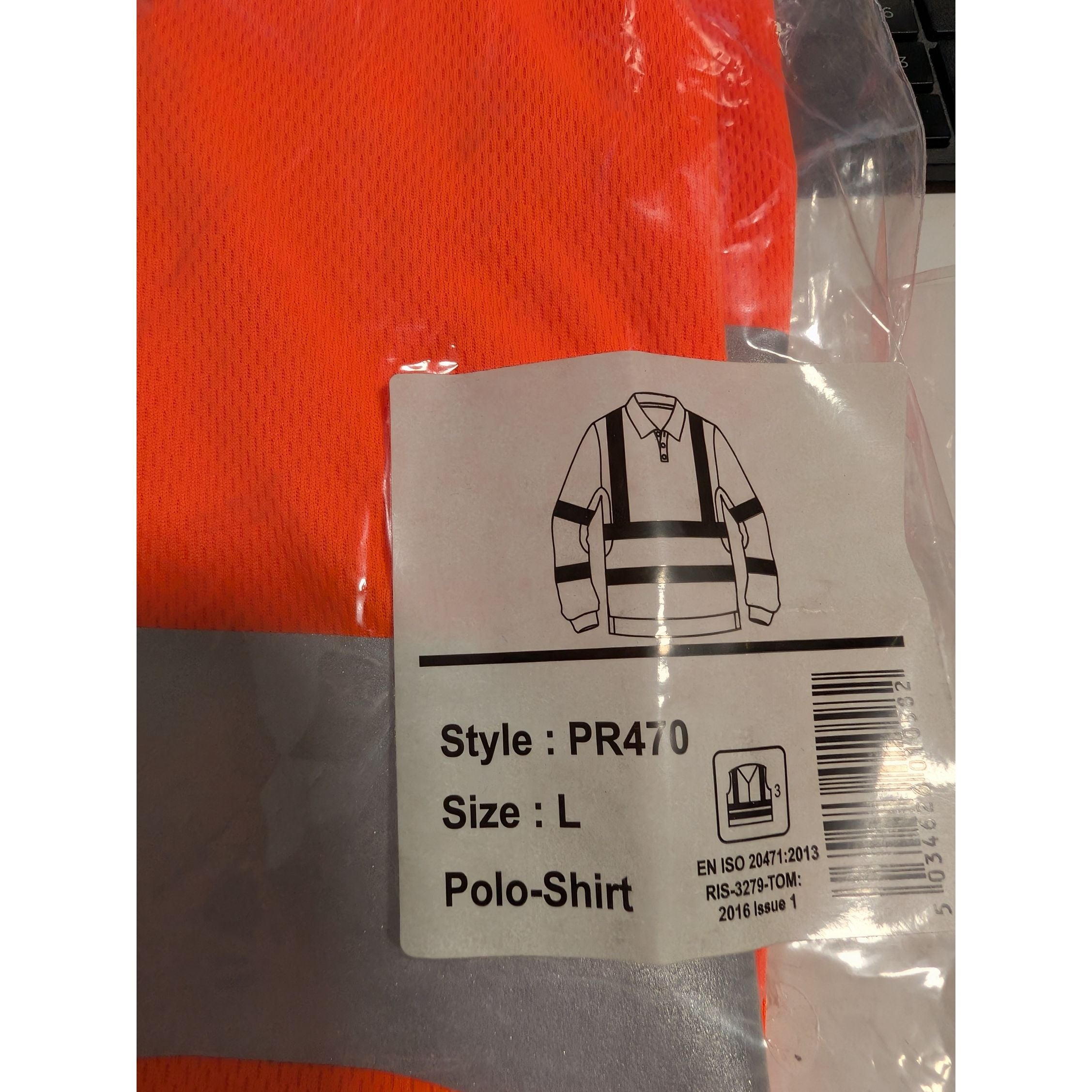 PULSAR® PROTECT HV Orange LS Polo Shirt Large