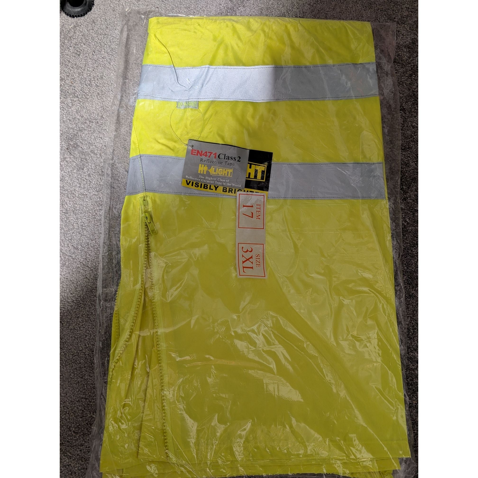 Hi Light Waterproof Hi Vis EN471 Over Trousers 3XL