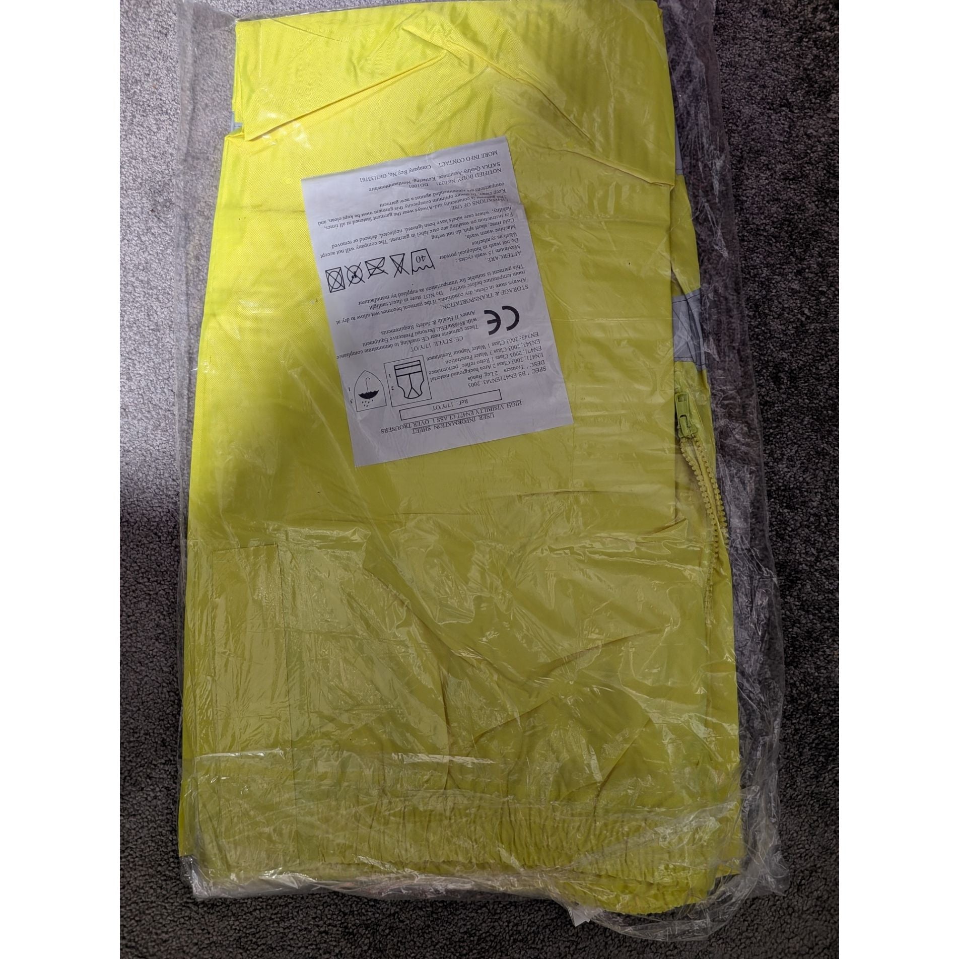 Hi Light Waterproof Hi Vis EN471 Over Trousers 3XL