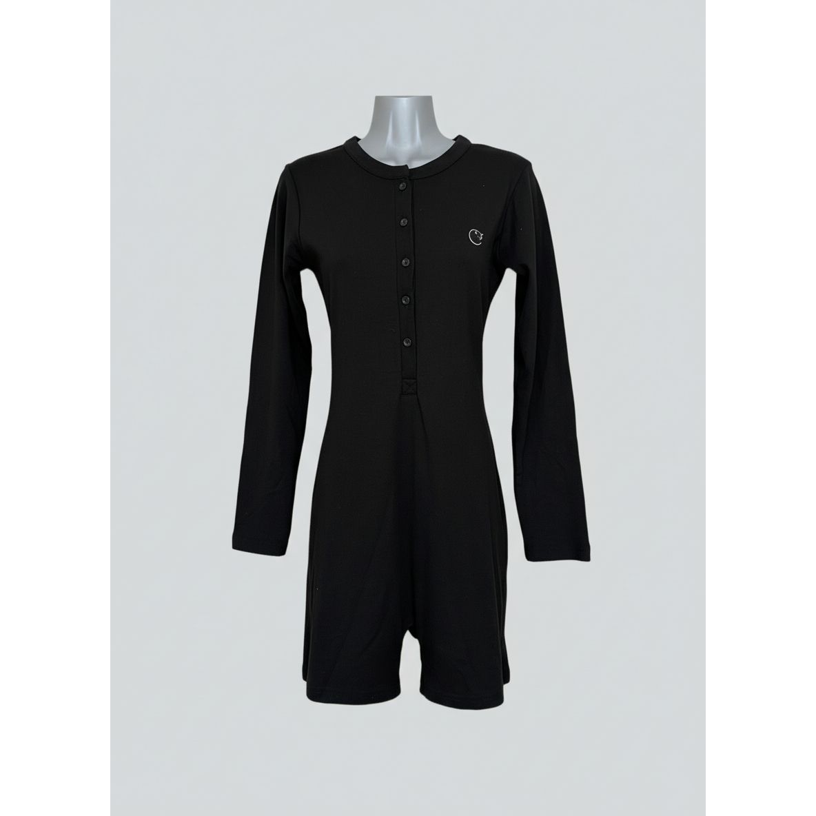 Black romper on a mannequin 