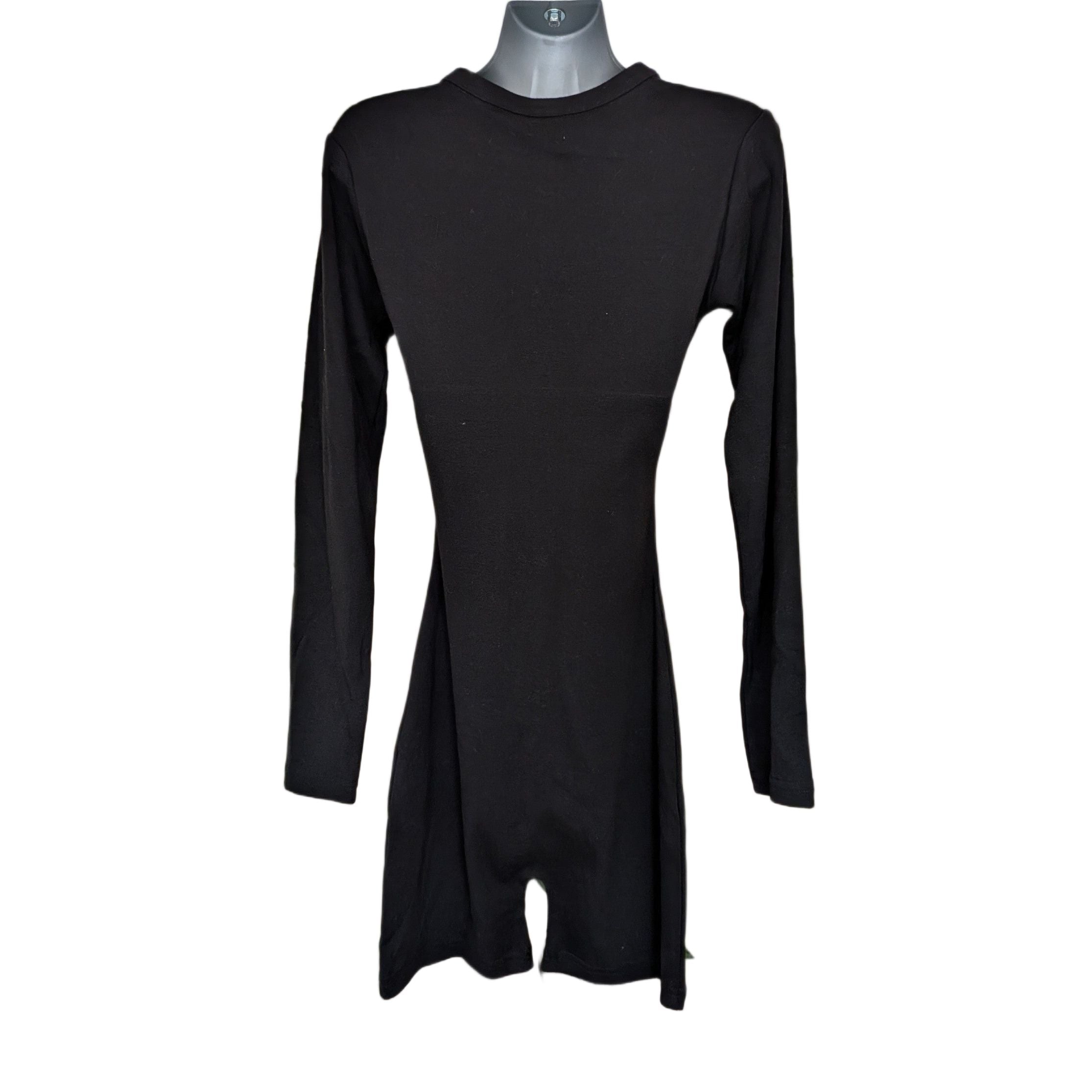 Black bodysuit with long sleeves