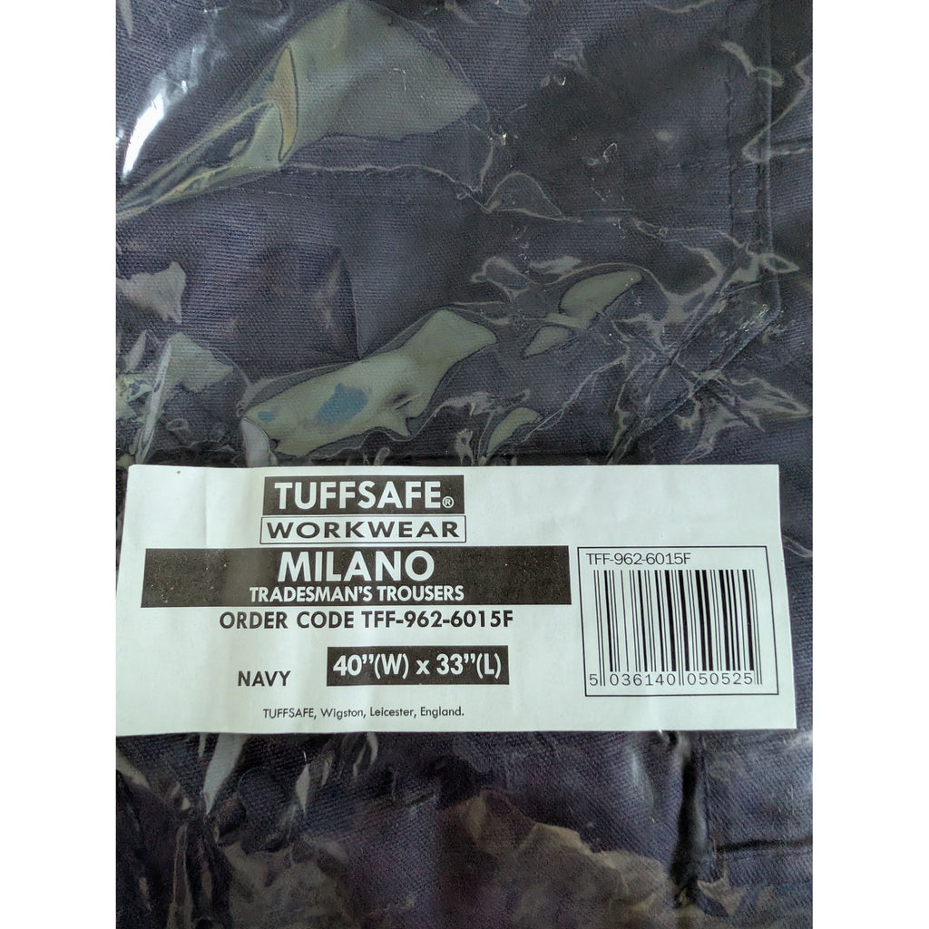 Tuffsafe workwear label on a pair of trousers
