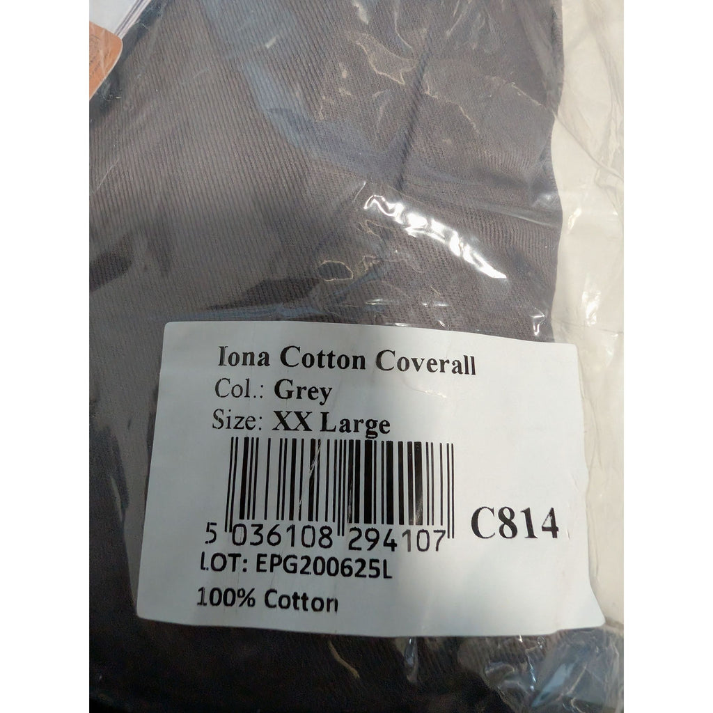 Portwest C814 Iona Cotton Coverall Grey XXL