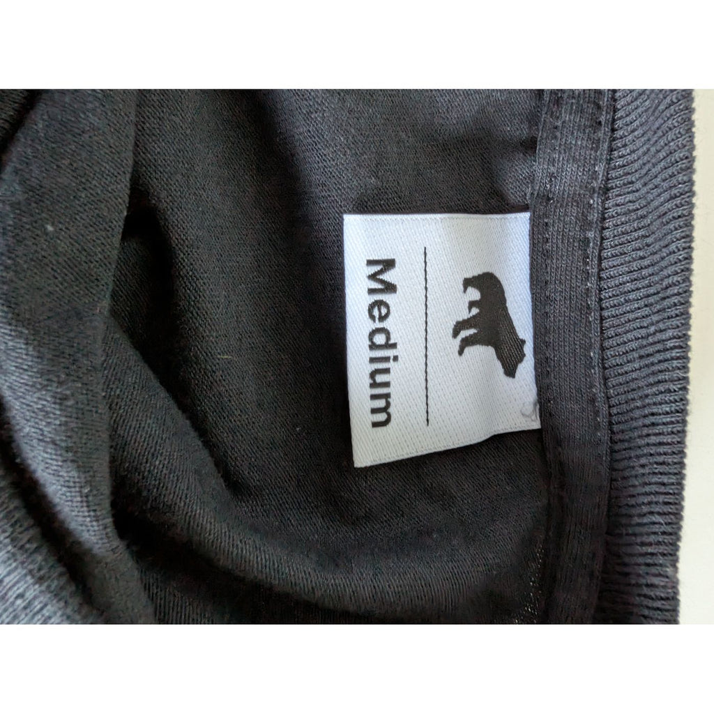 Black Long Sleeved Plain Bear Top UK Medium