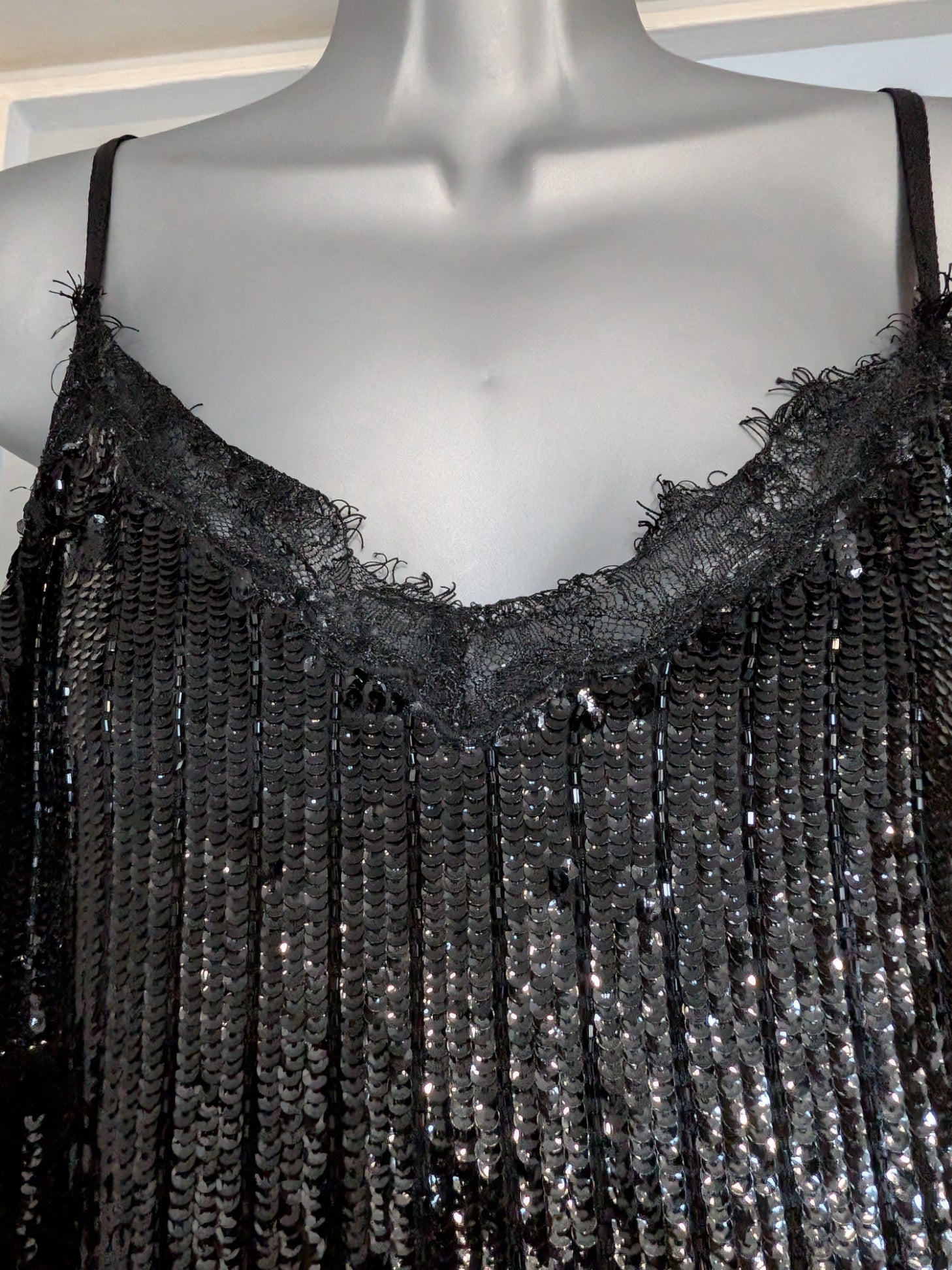 JO By Joanna Hope Black Sequin Cami Top UK10