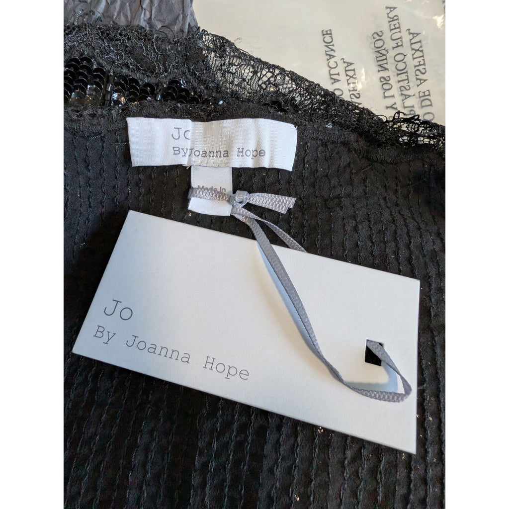 JO By Joanna Hope Black Sequin Cami Top UK10