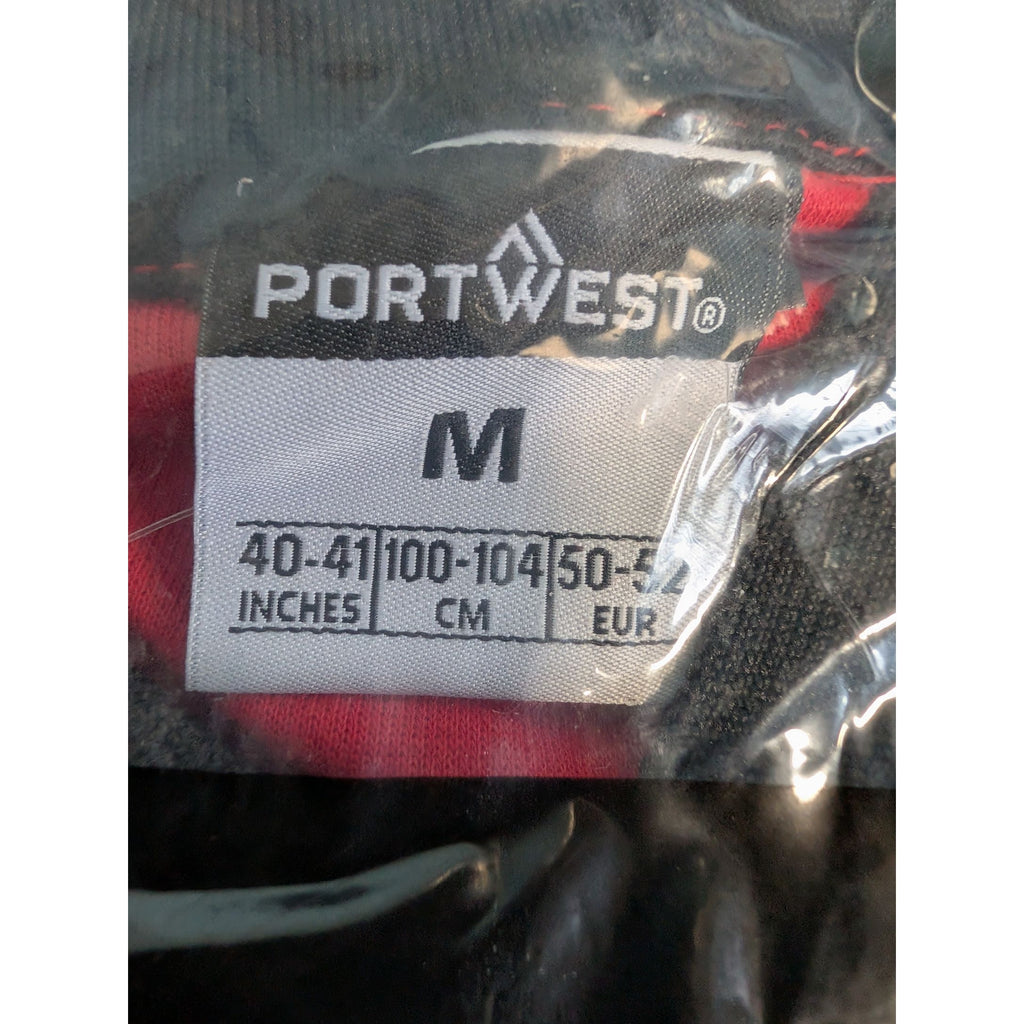 Portwest PW210 - Two Tone Polo Shirt S/S Red/Black Medium