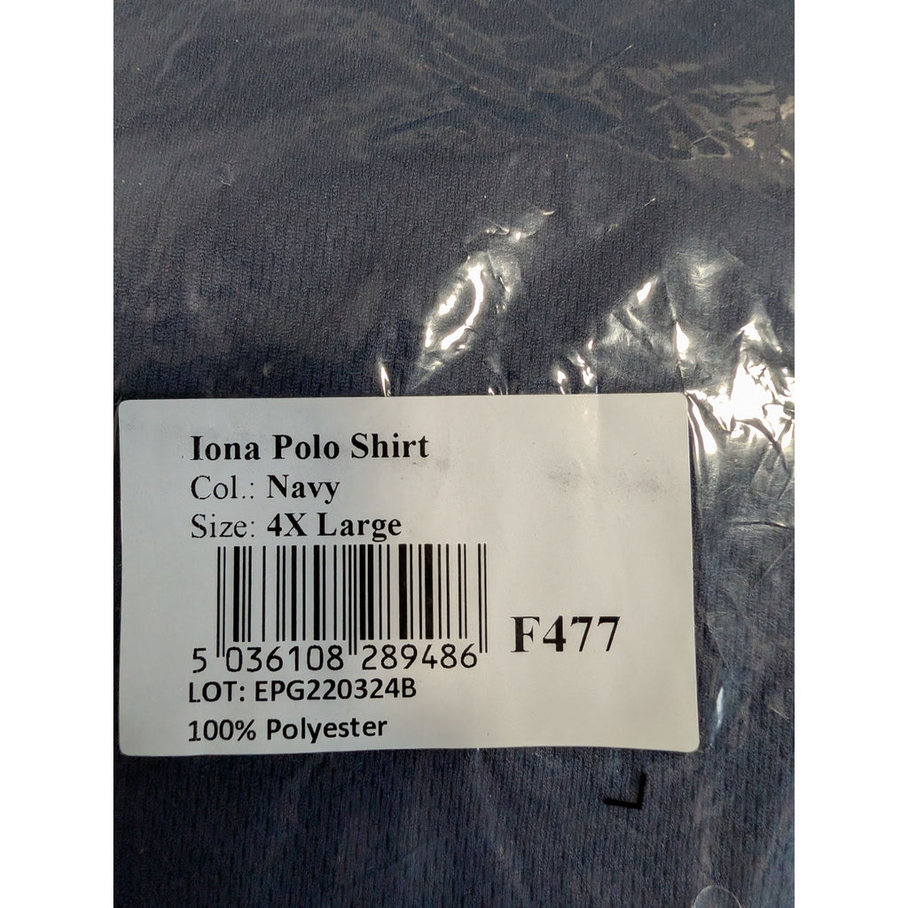 Navy Blue Hi Vis polo shirt Portwest F477 - 4XL