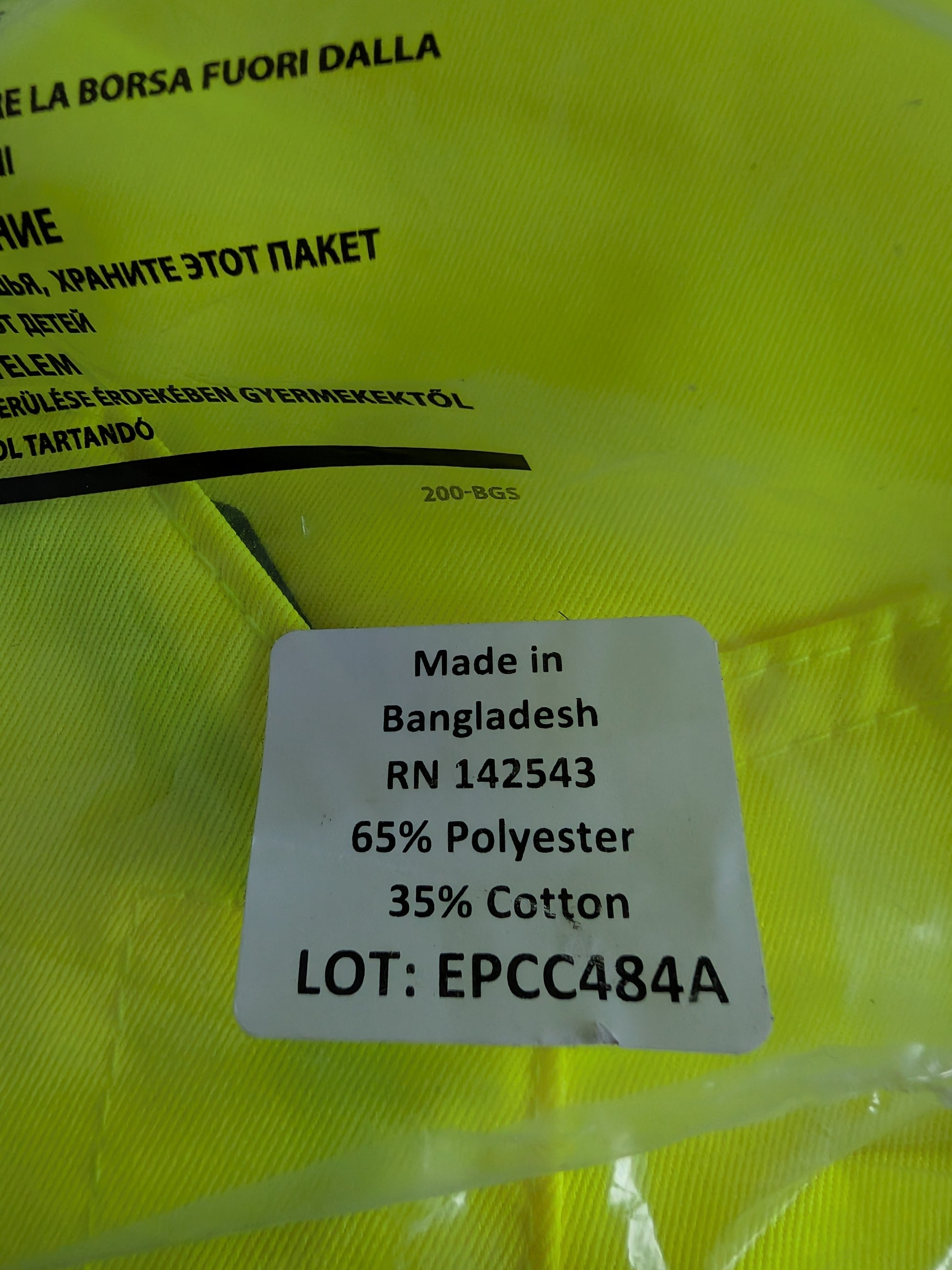 Portwest PW244 Hi-Vis Bib and Brace with Adjustable Hem (Yellow/Black) 3XL