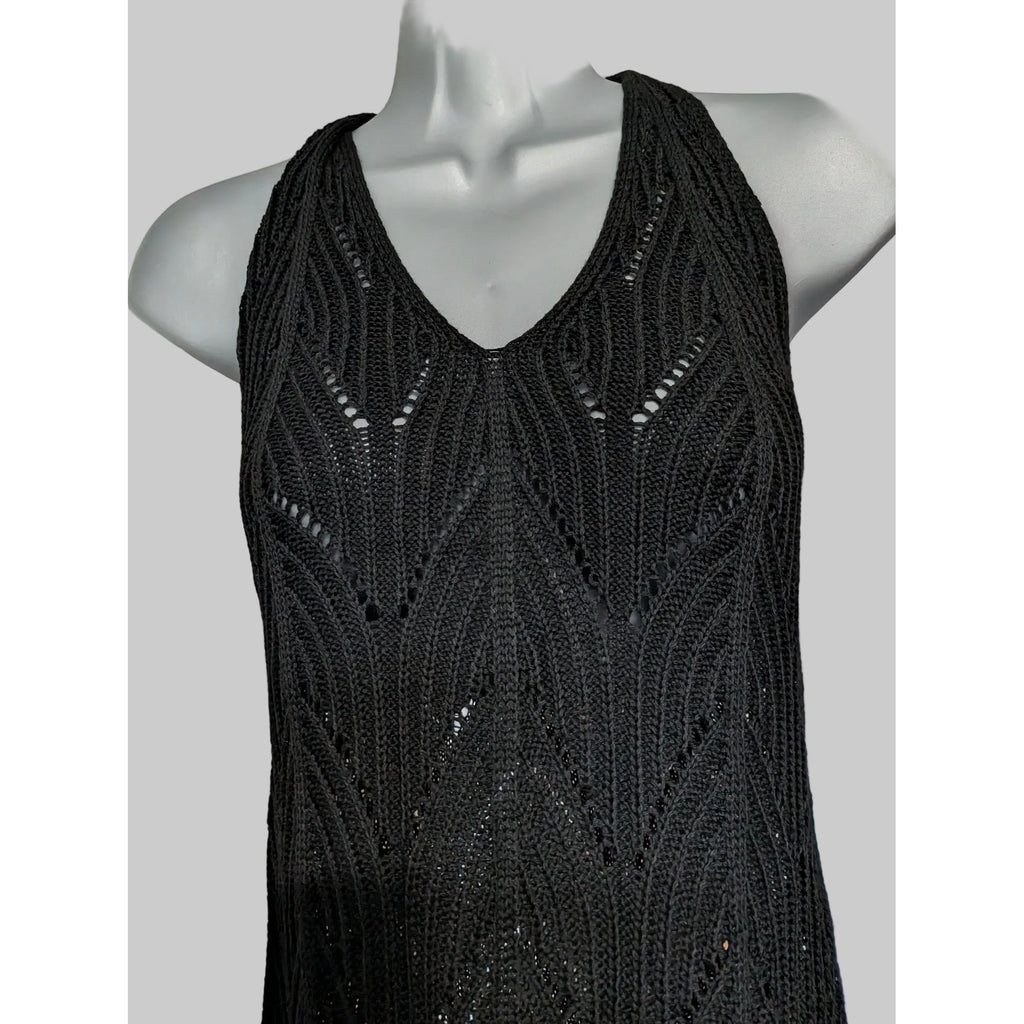 Black Knitted Dress Small