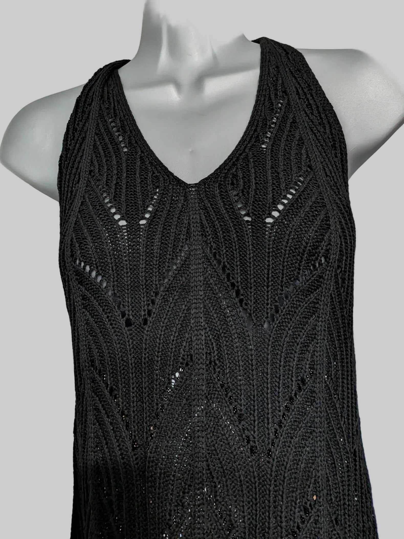 Black Knitted Dress Small