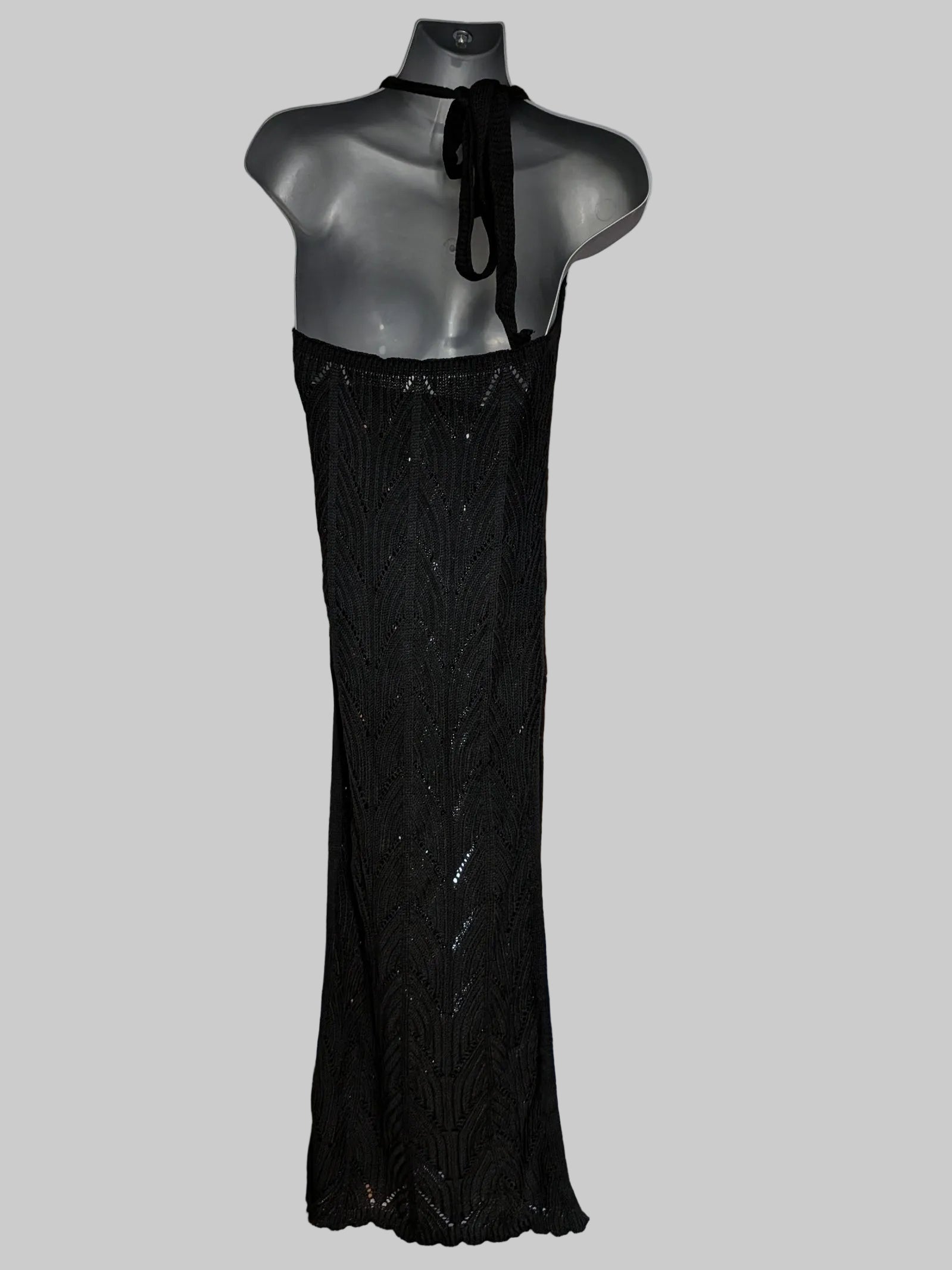 Black Knitted Dress Small