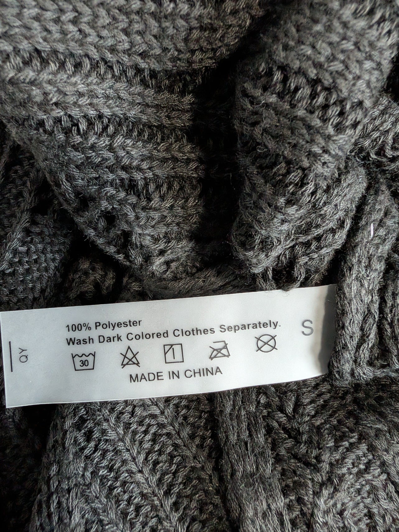 Black Knitted Dress Small