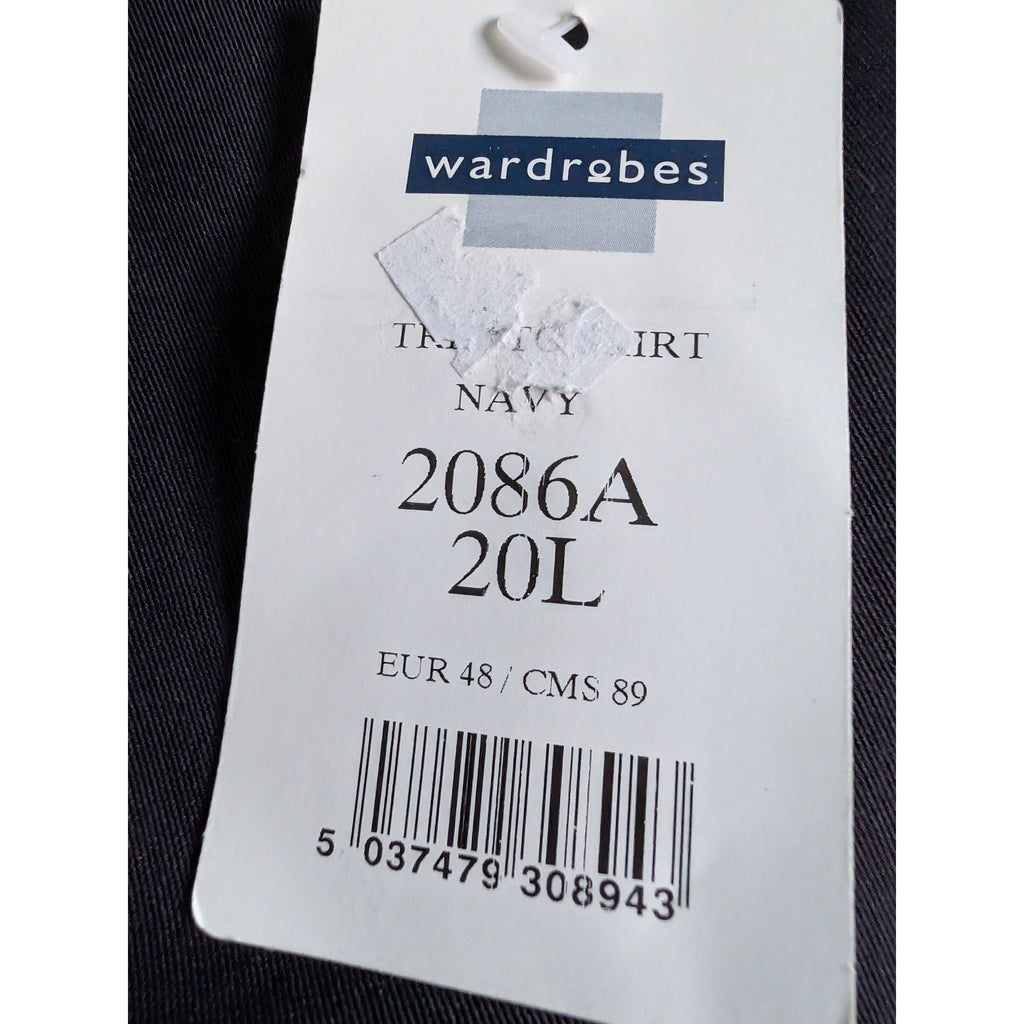 Wardrobes Navy Blue Trento Skirt 2086A Size 20L