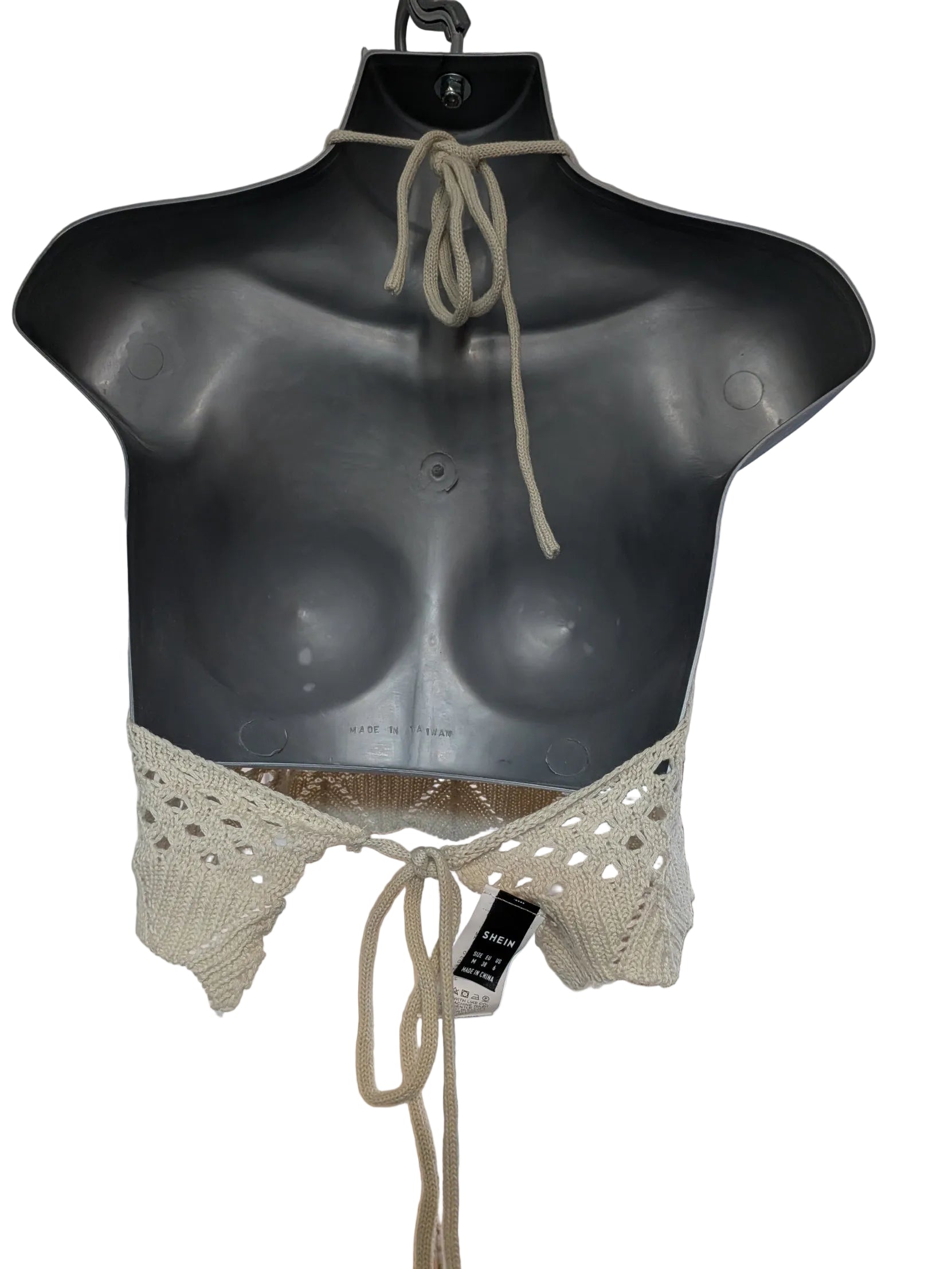 Beige Knitted Summer Top Medium