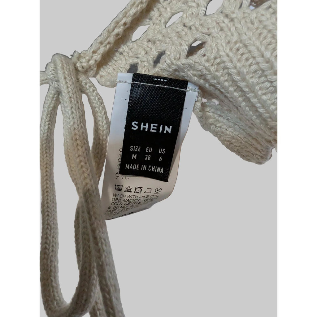 Beige Knitted Summer Top Medium