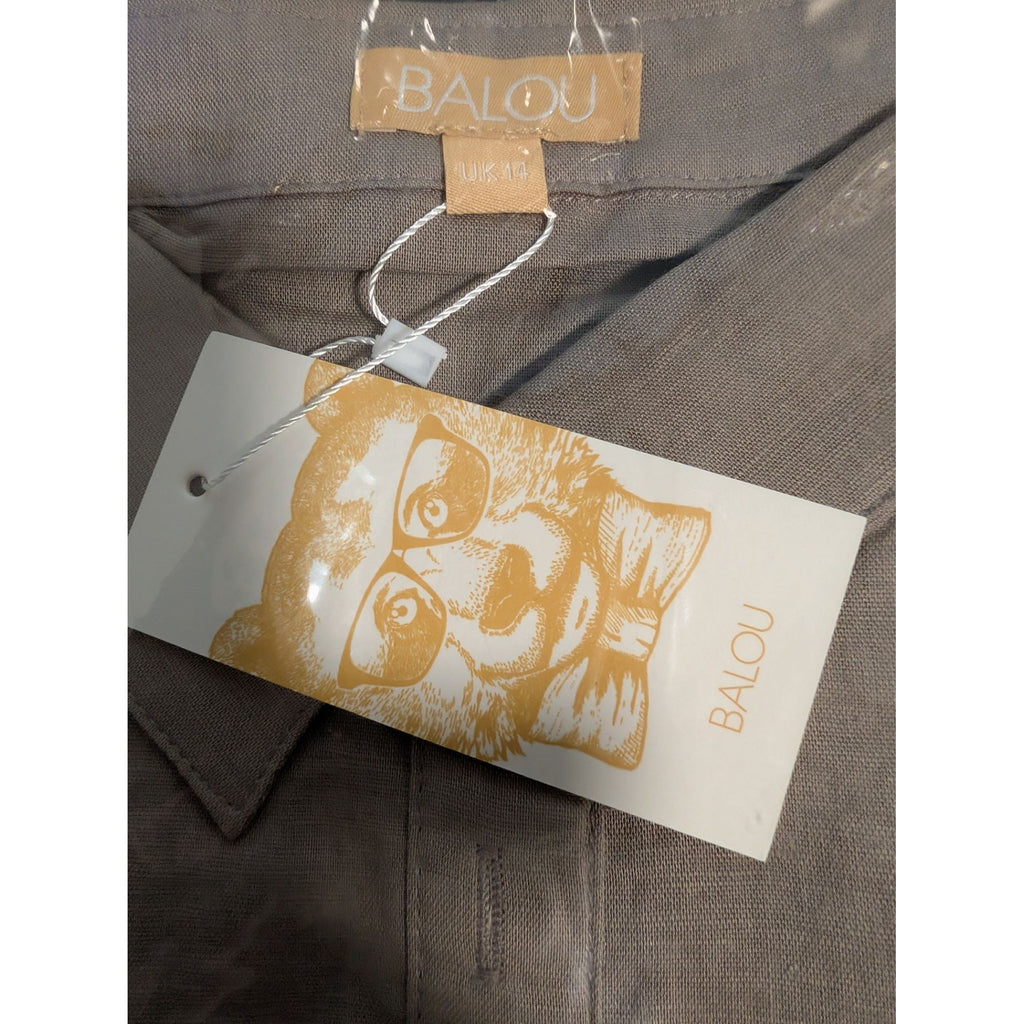 Balou Womens Cropped Shirt Grey