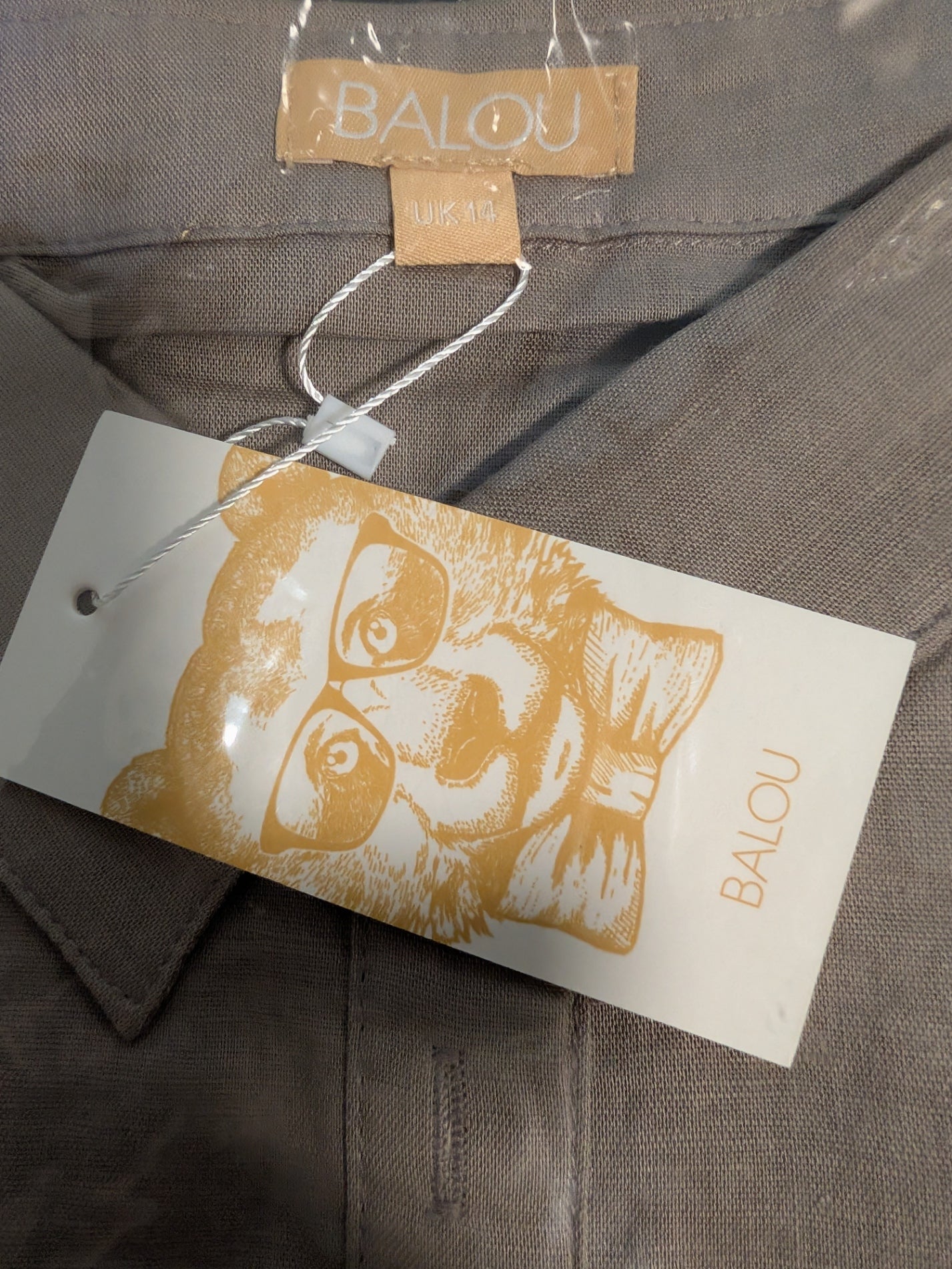 Balou Womens Cropped Shirt Grey