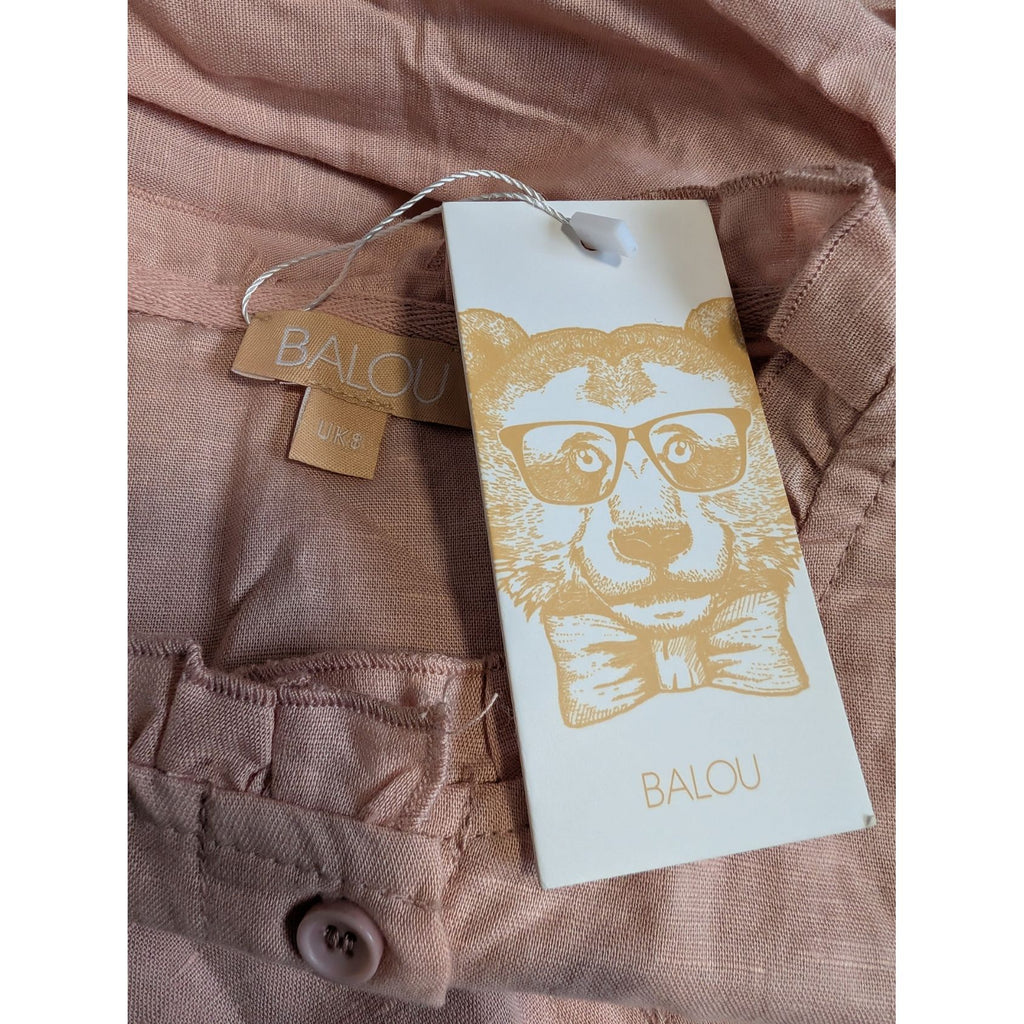 Balou Womens Linen Mini Dress