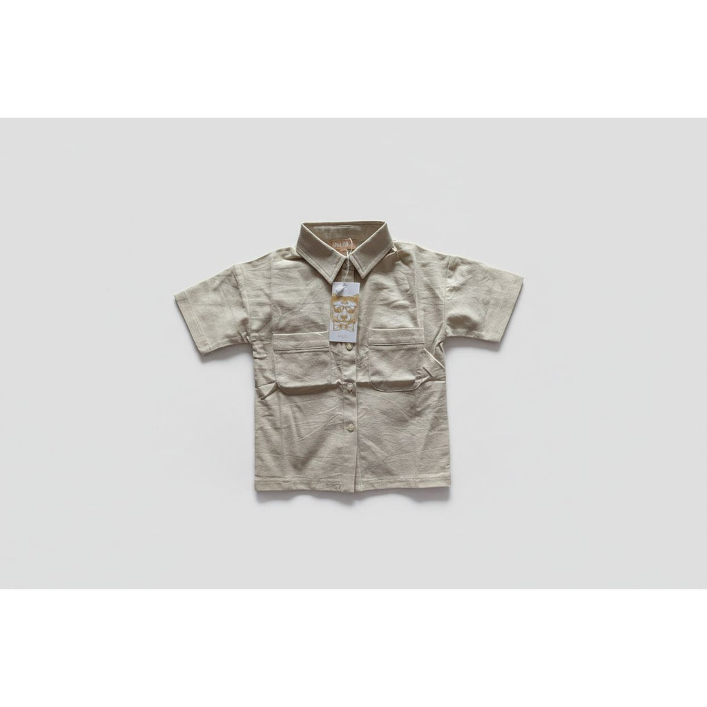Balou Kids Oversized Short Sleeve Shirt Cream
