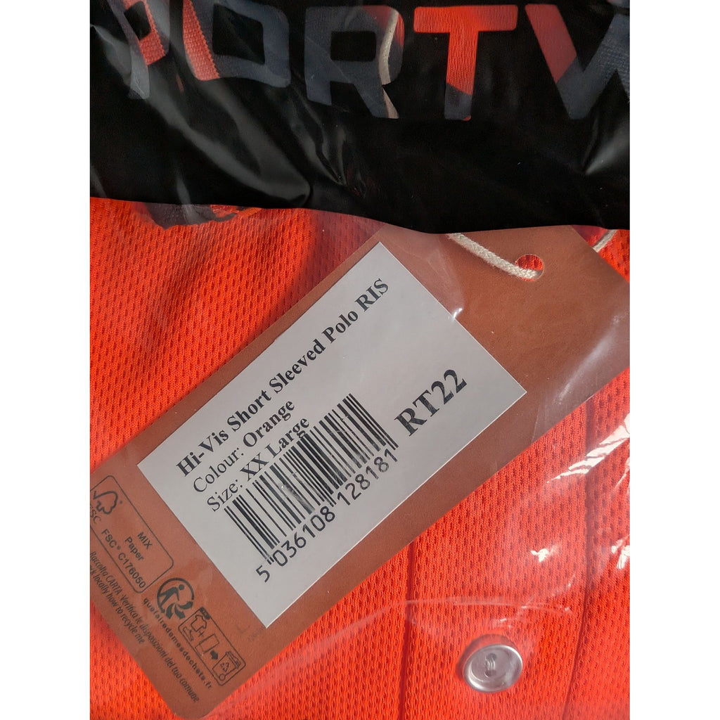 Portwest RT22 - Hi-Vis Polo Shirt S/S - Orange
